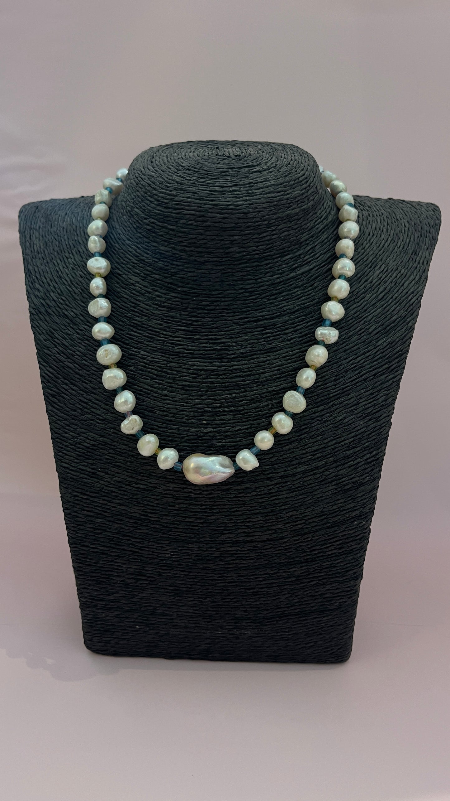 Rainbow Pearl Necklace